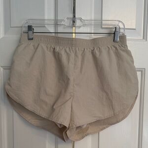 Aritzia TNA lined Tan Athletic Shorts
